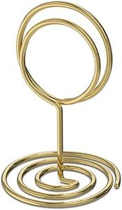 10 Pack Table Number Holders for Wedding - Gold Place Card Holder - Table Sign Holders - Picture - Photo Holders for Tables - Mini Table Number Stands Gold - Small Gold Table Number Holders Clip Stand