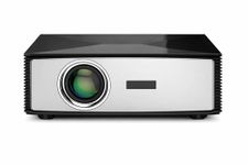 Mini 4K Support Projector, Smart Projector with WiFi 6 and Bluetooth, 5000 Lumens, Auto Keystone, Android 12, Home Theater Projector with Built-in Speaker and Preinstalled Apps