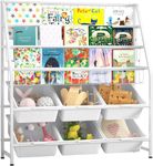 Snazzy Metal Bookshelf For Study Room, White