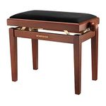 Starfavor Piano Bench Adjustable, Wooden Piano Stool Padded Piano Seat Cushion, Duet Keyboard Bench Digital Piano Chair