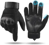 Cierto Tactical Gloves for Men Women: Touchscreen Motorcycle Gloves with Breathable Hard Knuckle and Adjustable Wrist for Airsoft Paintball Cycling Hunting Hiking Climbing