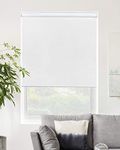 Chicology Cordless Roller Shades Snap-N'-Glide, Blackout Window Treatments Perfect for Living Room/Bedroom/Nursery/Office and More.Byssus White (Room Darkening), 23"W X 72"H