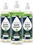 Puracy Dish Soap Refill - Skin-Friendly & 99.96% Plant-Based Dish Soap Liquid - Natural Dish Detergent - Effective Dishwashing Liquid (Organic Lemongrass, 48 Ounce)