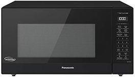 Panasonic NN-SN75LB 1.6 cu.ft Cyclonic Inverter Countertop Microwave Oven 1250Watt Power with Genius Sensor Cooking, cft, Black