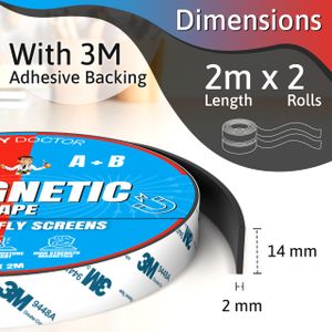 DIY Doctor Magnetic Tape 2m – Flexible Self-Adhesive Strip