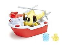 Green Toys Rescue Boat with Helicop