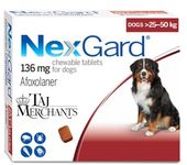 (OG) TM Presents NEX Gard Chewable Tablet for Dogs of (25-50 kg)|| (1 Tablet)