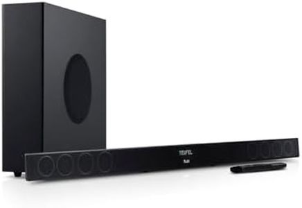 Teufel CINEBAR 11 Mk4-2.1 Dolby Atmos Soundbar mit kabellosem Platzsparender Subwoofer, Bluetooth, HDMI 3D ARC CEC, 4K Pass Through, Touch Panel - schwarz