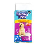 World of pets Pack of 20 Super Absorbent Premium Puppy Dog Training Pads 60 x 45cm, white