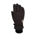 Carhartt Men's Insulated Duck/Synthetic Leather Knit Cuff Glove Cold Weather, Black, Medium
