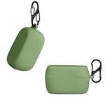 kwmobile Case Compatible with Jabra Elite 75T Case - Silicone Cover Holder for Earbuds - Green