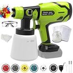 Cordless Paint Sprayer Gun for Makita Battery Powered, 600W High Power HVLP Airless Paint Sprayers Gun with 6 Nozzles, 3 Patterns, for Home Interior and Exterior, Fence (Tool Only, NO BATTERY)