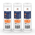 Aquaboon Coconut Shell Water Filter Cartridge | Activated Carbon Block CTO | Universal 5 Micron 10 inch Cartridge | Compatible with DWC30001, WFPFC8002, FXWTC, WHEF-WHWC, WHKF-WHWC 3-PACK