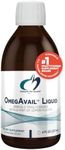 Designs for Health OmegAvail Liquid TG Fish Oil 1200mg - Triglyceride Omega-3 Fish Oil Brain Support Supplement with DHA/EPA - Natural Lemon Flavor (8oz / 47 Servings)