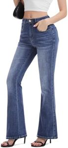 VIPONES Bell Bottom Jeans for Women High Waisted Bootcut Stretch Flare Blue Denim Pants for Women 2026 Trendy Outfits(1096,12)