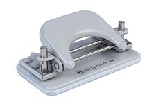 Kangaro Desk Essentials DP-52 2 Hole Metal Mini Paper Punch | Removable Chip Tray | 10 Sheets Capacity | Office Essentials | Pack of 3 | Color May Vary