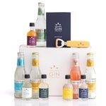 Three Wrens Gin Tasting Gift Set (5 x 5cl) ❘ Gold Award Winning 2022 | Gin Miniatures Paired with 5 x Fever Tree Tonics & Perfect Serve Booklet | Perfect Gin Box Gift Set For Women, Men & Gin Lovers