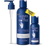 Gloves In A Bottle Shielding Lotion - Great for Dry Itchy Skin! Grease-less and Fragrance Free! Second Skin for Hands & Body (8oz + 2oz) with Pump