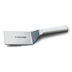 Basics P94854 4" x 3" White Hamburger Turner with Polypropylene Handle