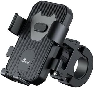 Kratos Mobile Holder for Bike with One-Touch Lock, 360° Rotating Adjustable Phone Mount for Bike Handlebar, Heavy Duty Shockproof Mobile Stand for Motorcycles, Universal Anti-Slip Bike Mobile Holder