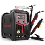 YESWELDER Plasma Cutter Welder Combo Gas MIG/Gasless MIG/Lift TIG/Stick/CUT 5 in 1 Welding Machine FIRSTESS MP200, Black