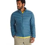 Marmot Men's Echo Featherless Jacket, Warm Puffy Jacket, Insulated Winter Coat, Water-resistant Quilted Parka, Lightweight Packable Outdoor Jacket, Windproof, Dusty Teal, M