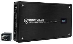 Rockville Krypton F5 3200w Peak / 800w RMS 5 Channel Car Amplifier w Volt Meter, Black