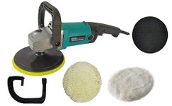 Inditrust 1500W 6 months warranty 7 Inch Electric Car Polisher Machine 6 SPEED with Backup Pad Wool pad and Buffing Pad Double Insulated With Speed Adjustment 100% Copper Winding