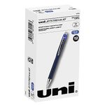 uni-ball Jetstream Rollerball, Retractable Roller Ball Pen Fine-0.7mm, 12 Pack, Blue Ink (62153)