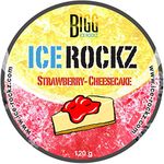 BIGG ICE-ROCKZ Strawberry Cheesecake Steam Stones 120g Shisha Hookah No Nicotine - Nicotine Free - No Tobacco