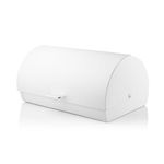Swan Serenity Bread Bin with Ventilation, Smooth Matte Finish and Roll Top Lid, 14L, White