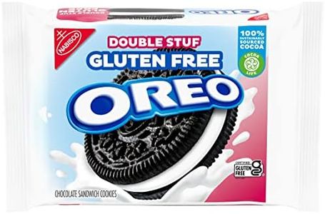 OREO Double Stuf - Galletas de sándwich de chocolate sin gluten, galletas sin gluten, paquetes de 12 onzas