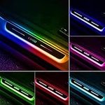Free Customization LED Door Sill Lights Wiring-Free Car Pedal Pathway Lights, 28 Preset Lighting Colors, Auto-Sensing, Wireless Car Door Welcome Courtesy Light (2)