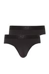 Jockey® Microfiber Air Brief 2-Pack, Black, S