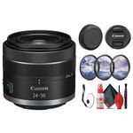 Canon RF 24-50mm f/4.5-6.3 is STM Lens (Canon RF) Optical Image Stabilization - Bundle