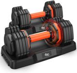 Adjustable Dumbbells Set 25LB, Weig