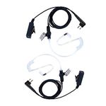 KEYBLU 2-Wire Surveillance Acoustic Tube Walkie Talkie Earpiece/Headset Compatible with Motorola Radio CP200 CLS1110 CLS1413 (2 PCS)