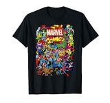 Marvel Comics Retro Classic Heroes Group Shot T-Shirt