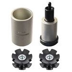 Bike Bicycle Fork Star Nut Setting Installer Tool with 2 Free Star Nuts 1-1/8”