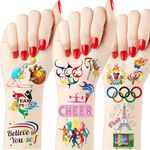 20 Sheet Paris Olympic Athletic Game Temporary Tattoos Stickers Sports Meeting Event Tattoo Stickers for Boys Girls Kids Fans Party Decorations Supplies School Gifts Bags Filler Prizes Rewards