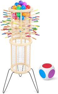 Giant Wooden Tower Toy, 4FT Outdoor Game for Ages 4-80