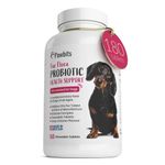 180 Canine Probiotics & Prebiotics Tablets for Dogs – 5 Billion CFU Tablet Chicken Flavour Chewable Dietary Supplements -10 Strain Complex for Digestive Support, Gut Health, Bad Breath & Itchy Skin