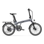 ADO Air20Pro Folding EBikes, EBike for Adults, 20" Electric Bike, Belt Drive, Bafang Motor, ECO and SPORT Mode, Disc Brakes, LCD Display, APP Intelligent, Battery Autonomy 100 km (Grey)