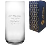 Personalised Engraved 21cm Modern Duo Vase, Customise with Any Message for Any Occasion, Choose from Variety of Fonts, Gift Box Included, Laser Engraved, Birthday Retirement Anniversary Wedding Mother