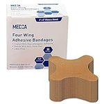 Flexible Knuckle Fabric Bandages - 50 Count Box of Flex Fabric Adhesive Bandages Knuckle Bandages for Finger Care and to Protect Wounds