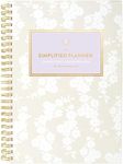 Simplified by Emily Ley for AT-A-GLANCE Weekly/Monthly Planner, 5-1/2" x 8-1/2", Cream Blossoms, January To December 20