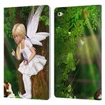 Head Case Designs Officially Licensed Simone Gatterwe Cat And Fairy Angels And Fairies Leather Book Wallet Case Cover Compatible With Apple iPad mini 4