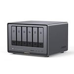 UGREEN NASync DXP6800 Pro 6-Bay Desktop NAS, Intel i5 1235u 10-Core CPU, 8GB DDR5 RAM, 128G SSD, 2 * 10GbE, 2 * M.2 NVMe Slots, 8K HDMI, 2 * TBT4, Network Attached Storage (Diskless) (DXP6800 Pro)