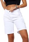 NOROZE Women's Stretch Cargo Shorts