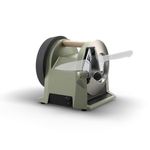 Tormek T-1 Kitchen Knife Sharpener in Ash Green (UK Version) with Patented Angle Guide - State-of-The-Art Blade Sharpening for European&Japanese Style Kitchen Knives - Tailored for Home Cooks